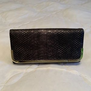 Black Snake Skin Wallet